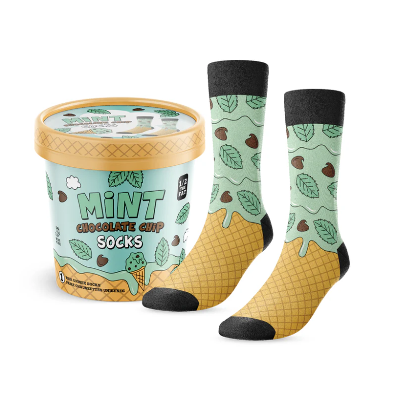 Ice Cream Socks (Mint, Cookie Dough, Sundae)