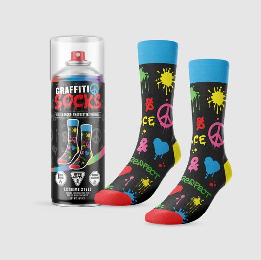 Graffiti Spray Paint Socks