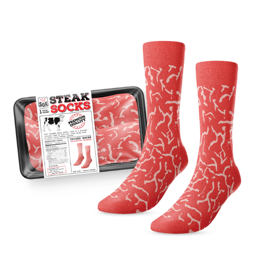 Packaged Grocery Store Meat Socks